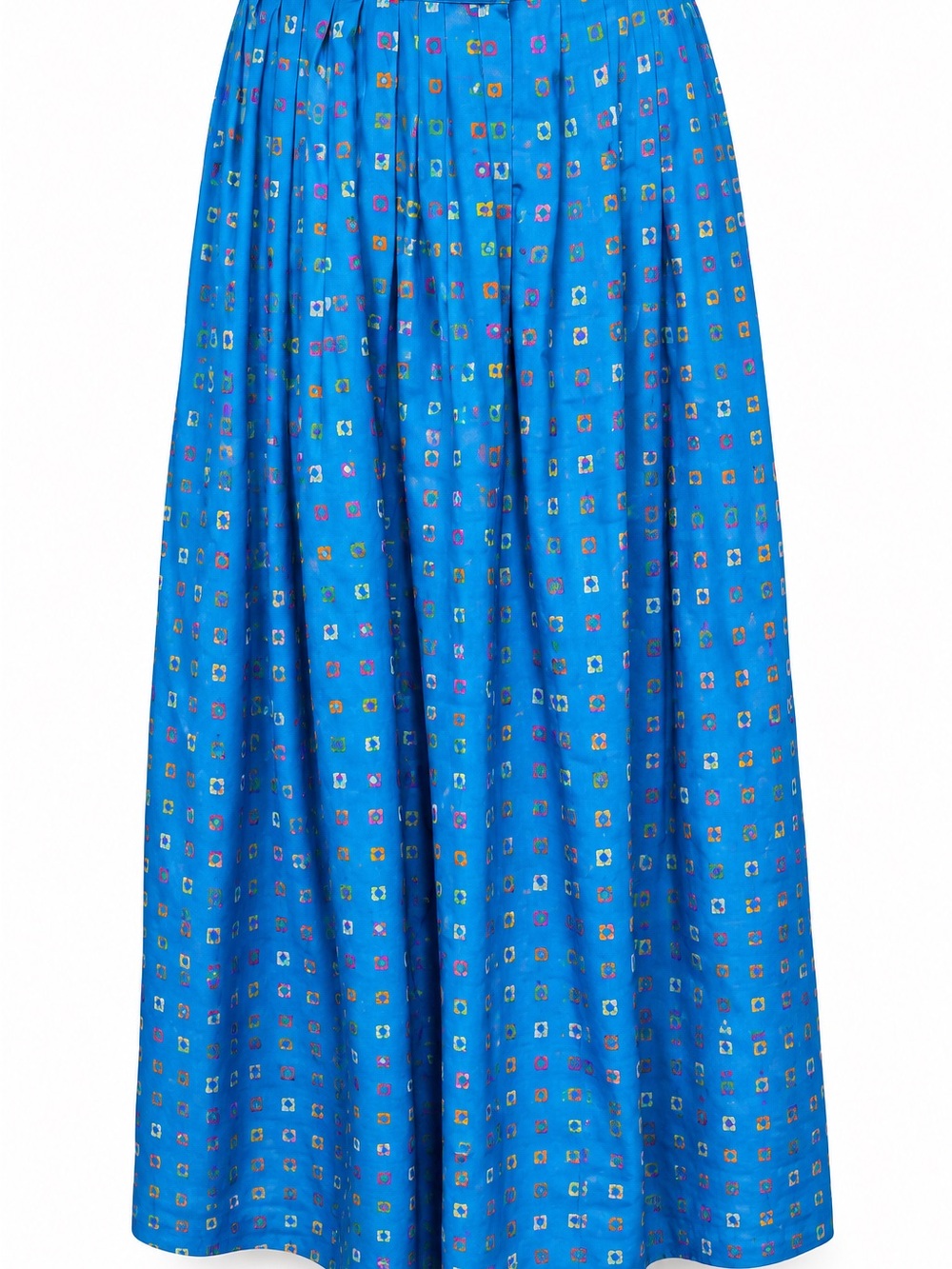 Vintage 80’s Colours by Alexander Julian 100% silk pleated midi skirt